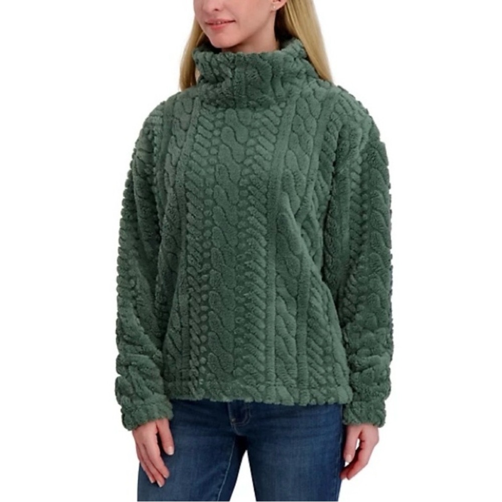 Eddie Bauer Women's Sweater Pullover Long Sleeves Soft Cozy, Green, Size S